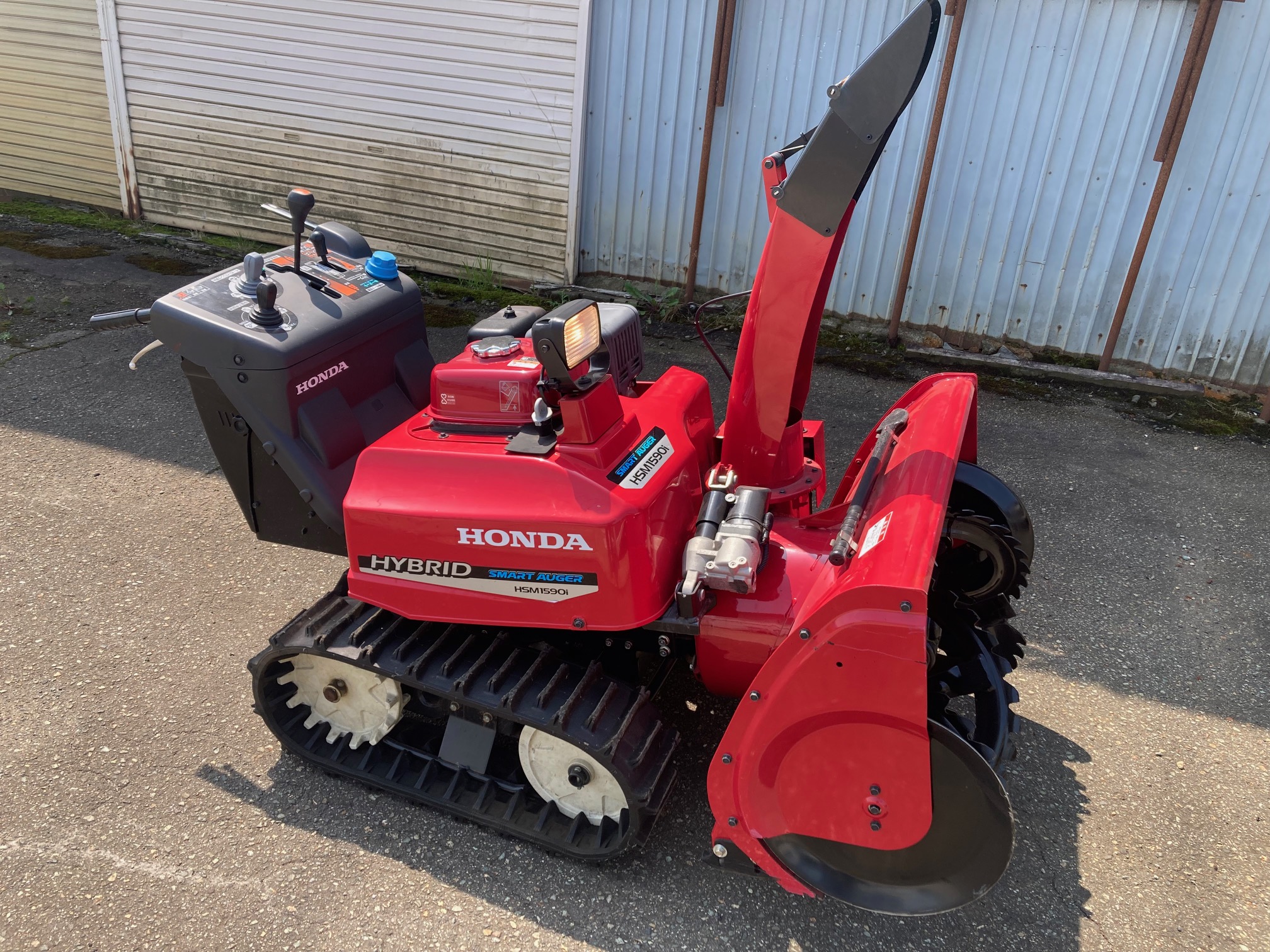 ホンダのハイブリット除雪機・HSM1590iスマートオーガを買取して来まし